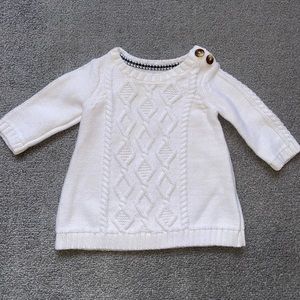 Carter’s baby girl cable knit sweater dress size 3 Months